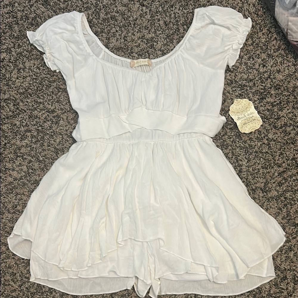 NWT White Romper/ Dress